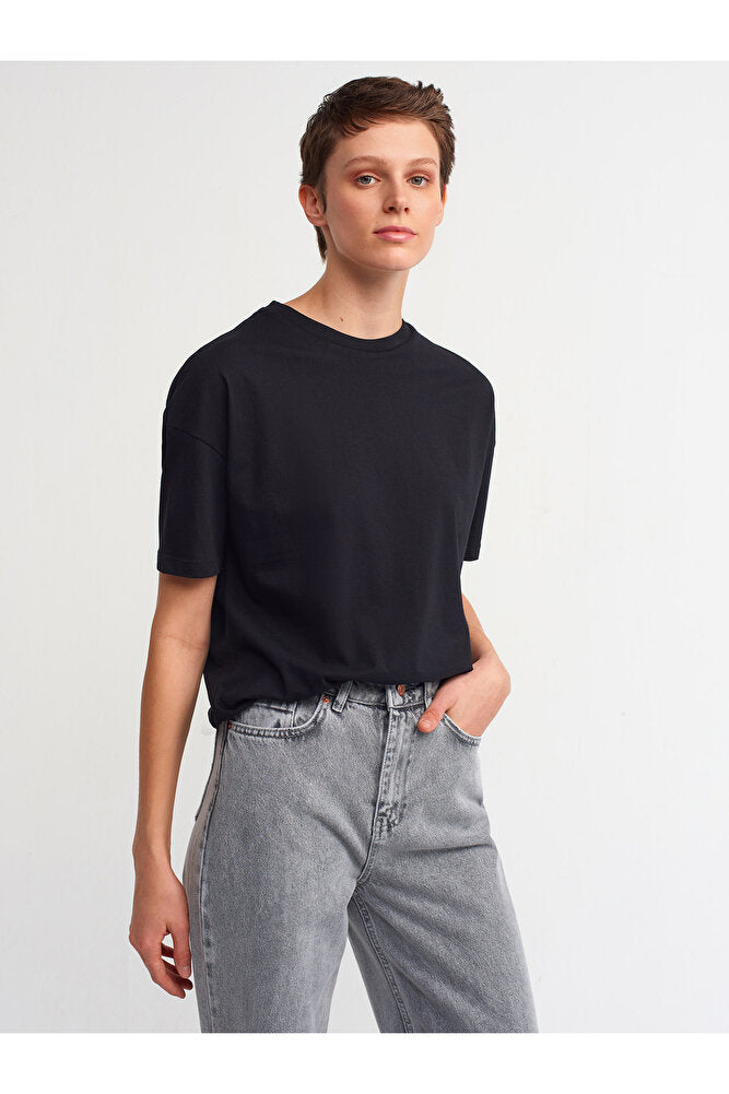3683 Basic T-Shirt-Açık Sarı
