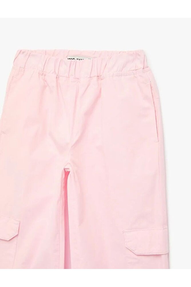 Pamuklu Kapaklı Rahat Kesim Kapaklı Cepli Jogger Pantolon