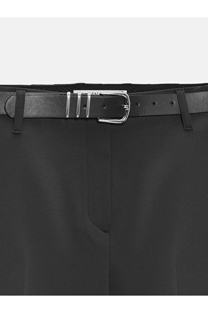 72640 Düz Paça Pantolon-Açık Taş