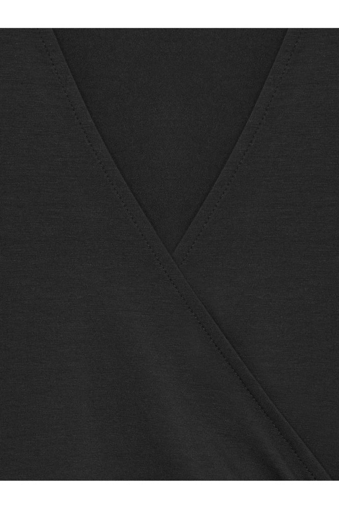 32645 Uzun Kollu Kruvaze Top-Bordo