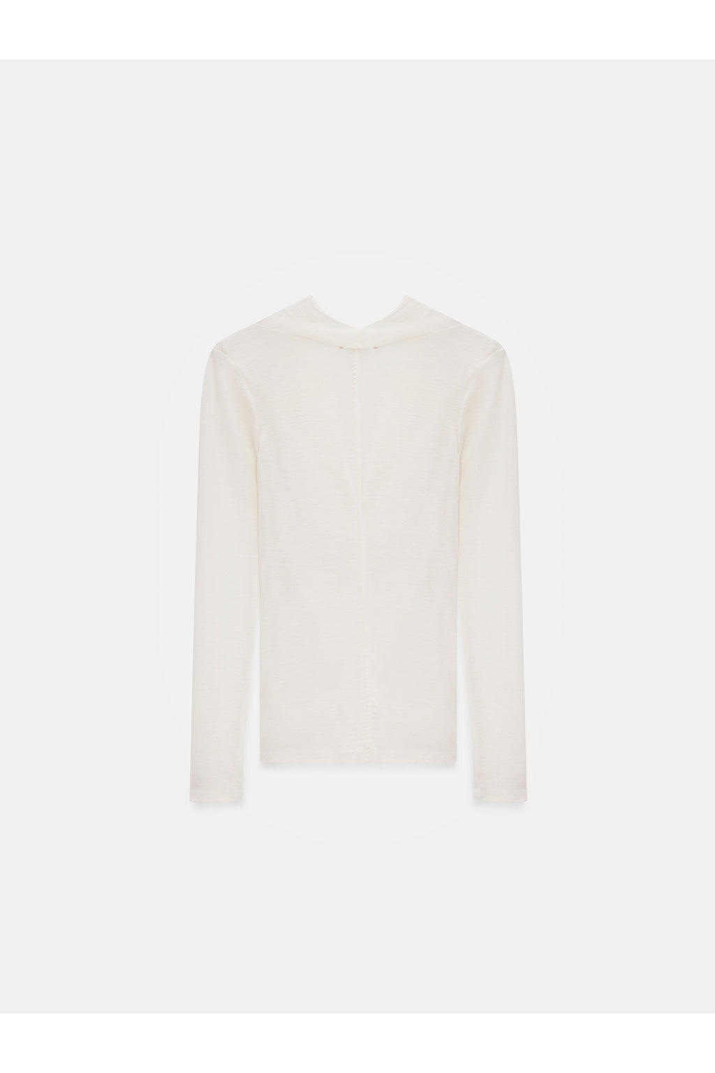 32595 %100 Yün Degaje Yaka Top-Füme M. - Ekru