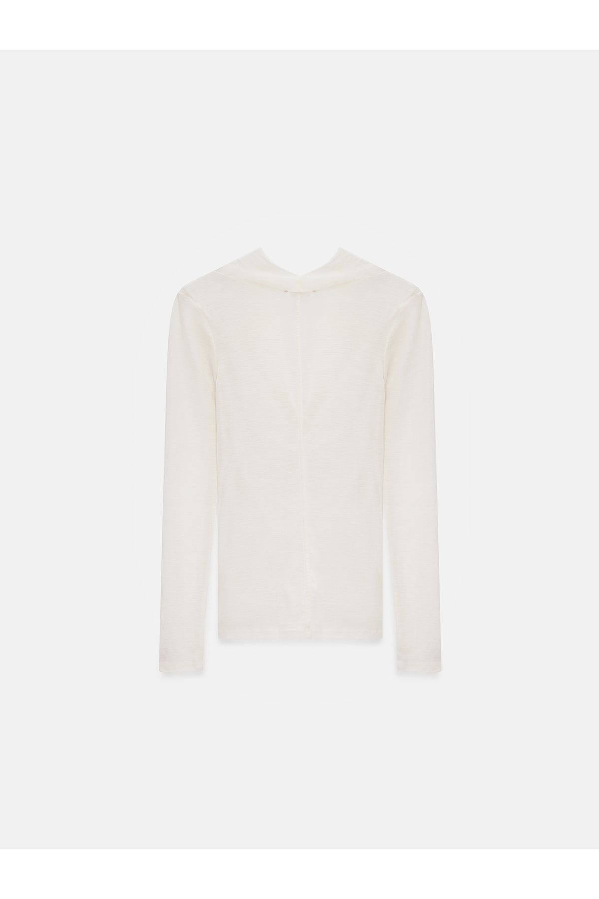 32595 %100 Yün Degaje Yaka Top-Füme M. - Ekru