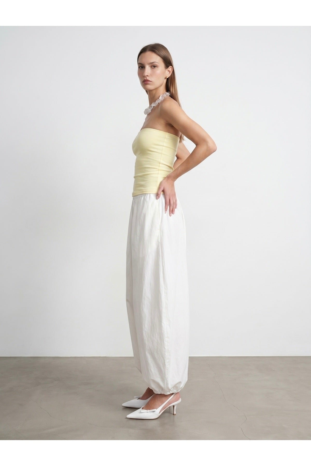 20659 Bandeau Top-Açık Sarı - Açık Sarı