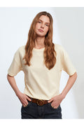 3683 Basic T-Shirt-Açık Sarı