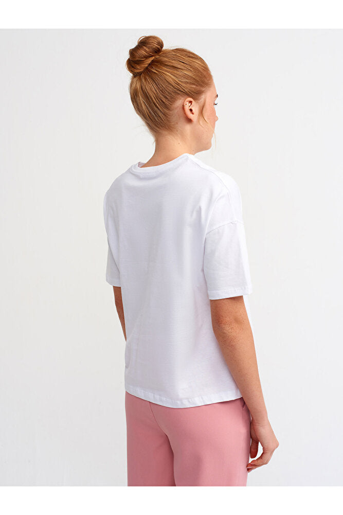 3683 Basic T-Shirt-Açık Sarı