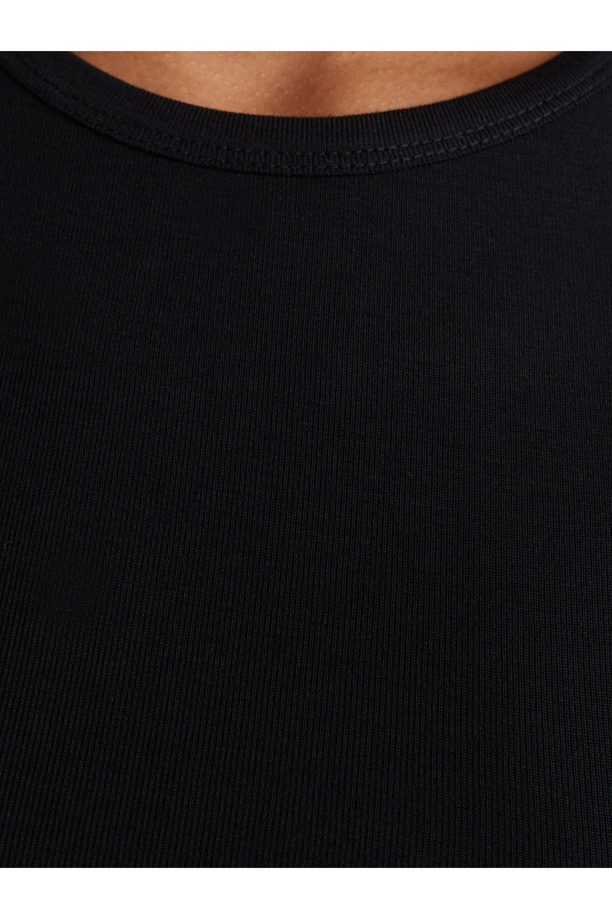 31104 Modal Crop Top-Siyah - Siyah
