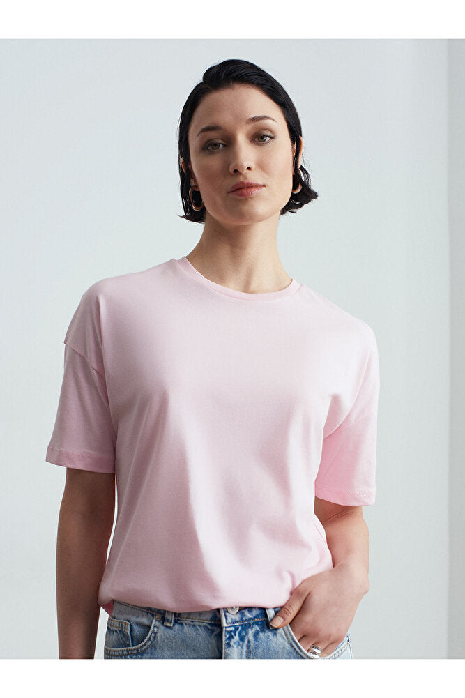 3683 Basic T-Shirt-Açık Sarı