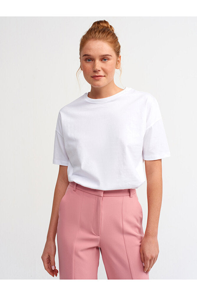 3683 Basic T-Shirt-Açık Sarı