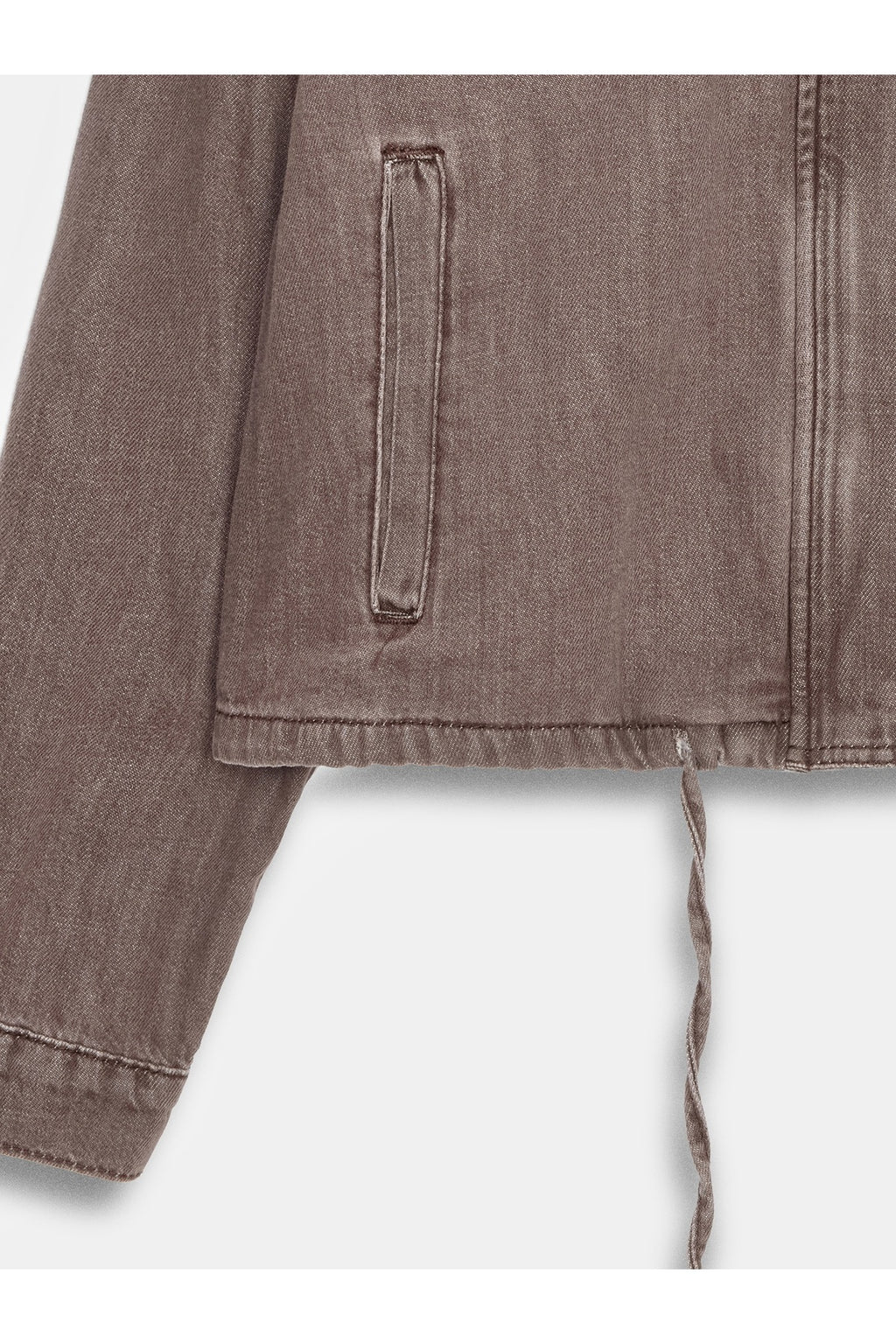65391 %100 Pamuk Oversize Kot Ceket-Kahve - Kahve