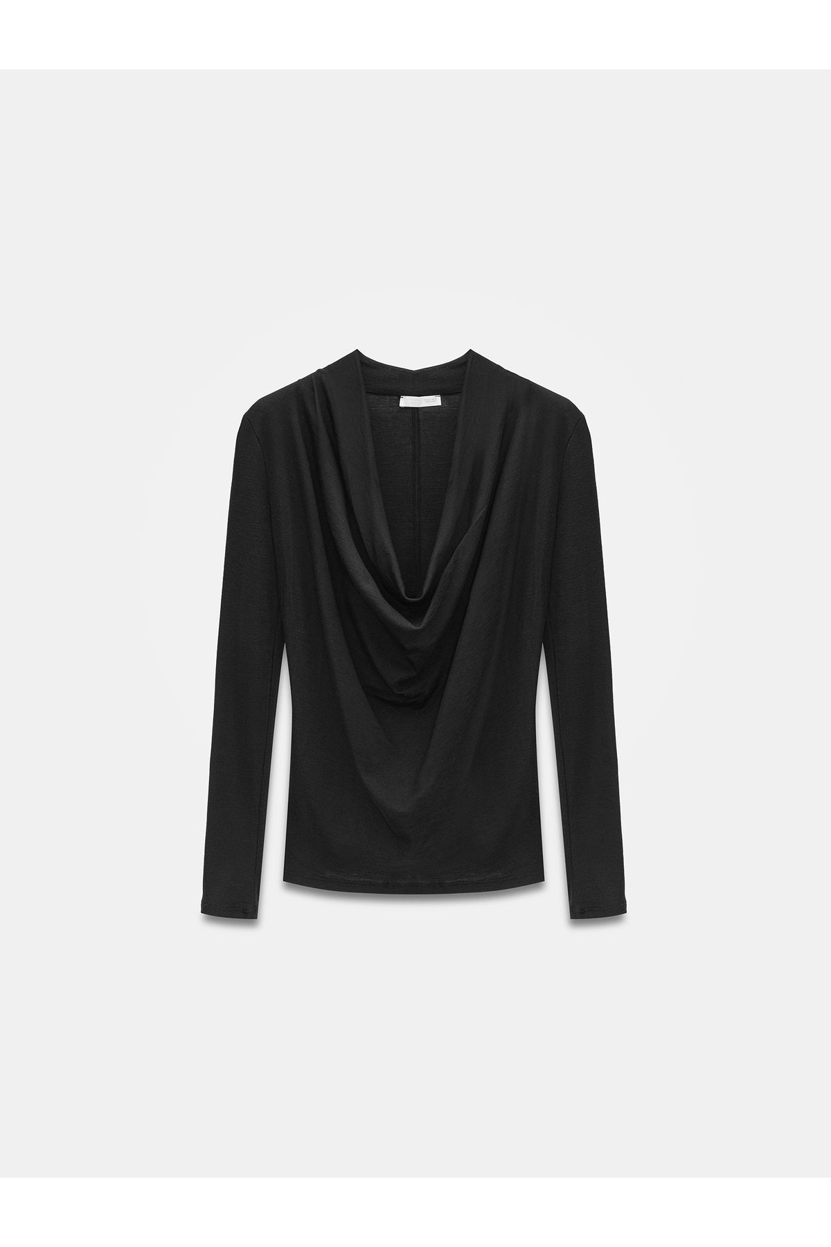 32595 %100 Yün Degaje Yaka Top-Füme M. - Siyah
