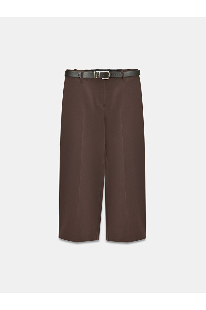 72640 Düz Paça Pantolon-Açık Taş