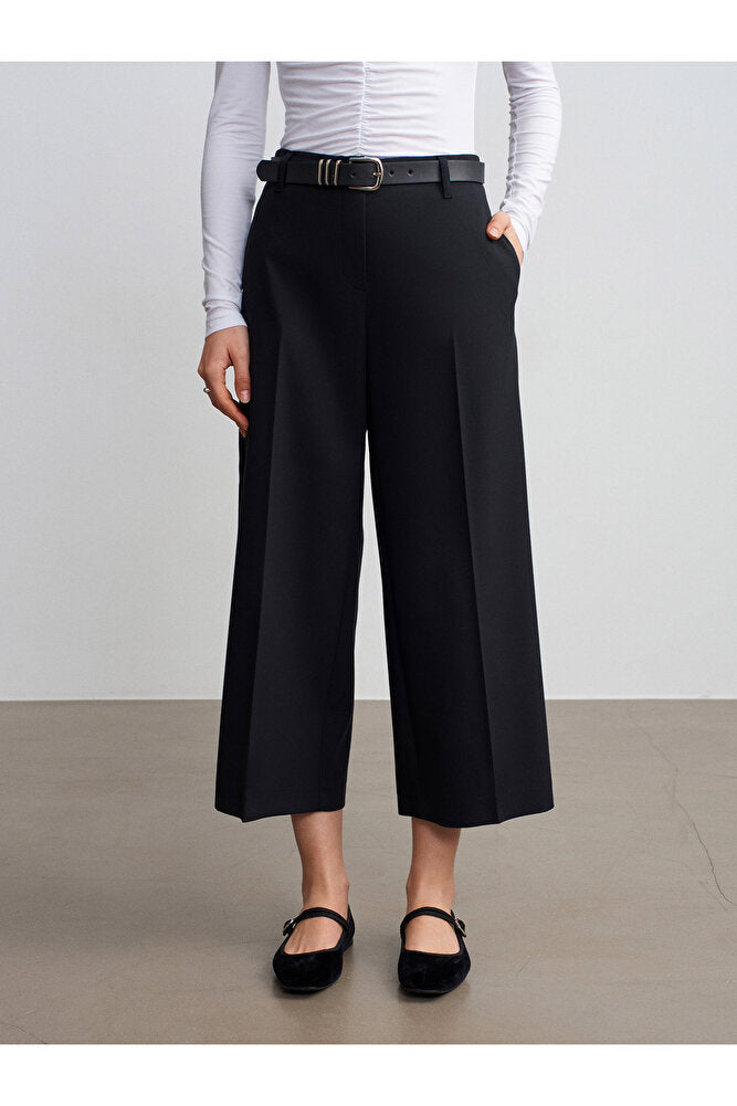 72640 Düz Paça Pantolon-Açık Taş