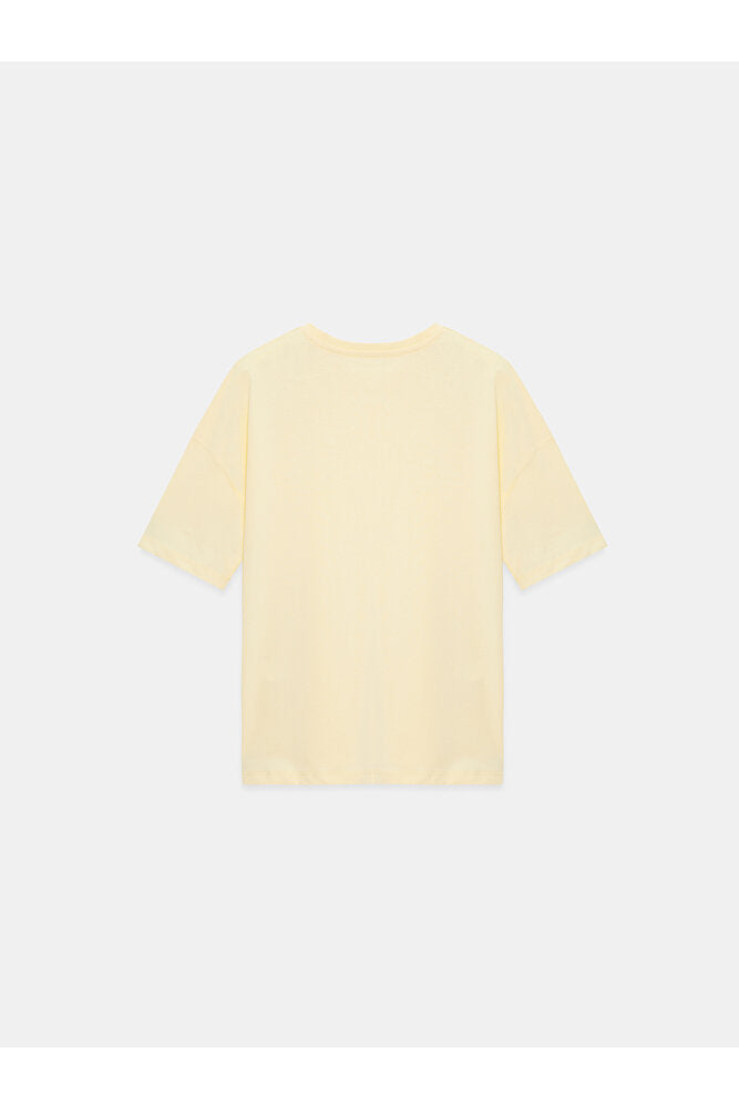 3683 Basic T-Shirt-Açık Sarı