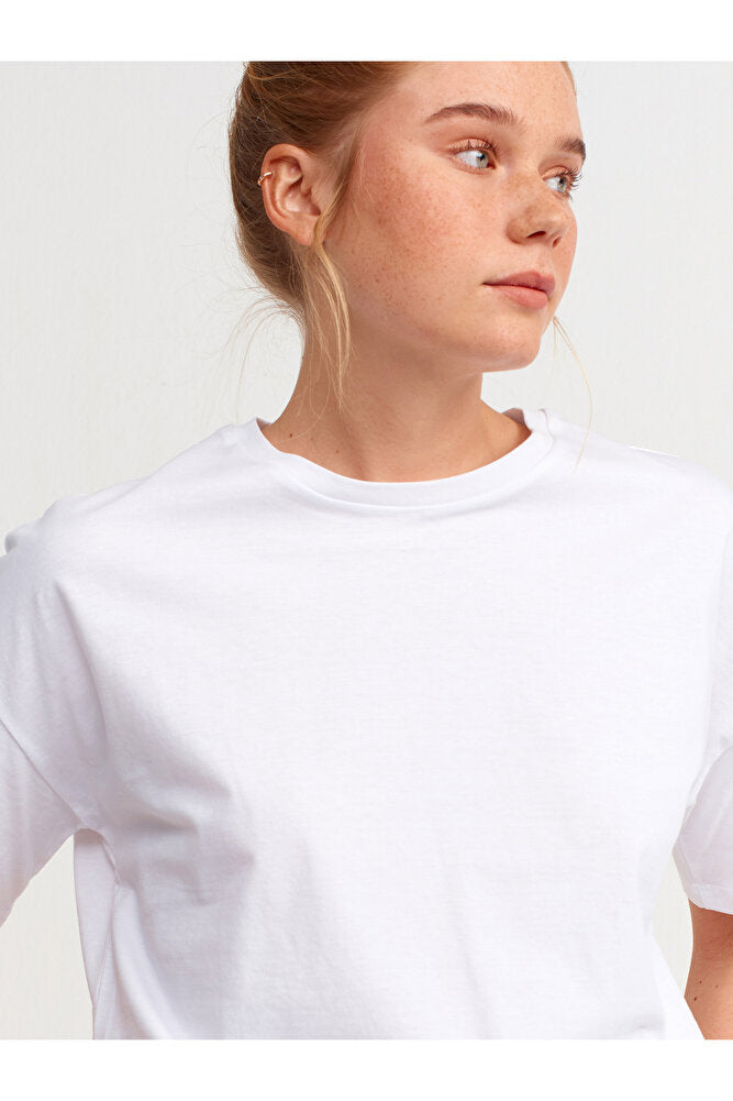3683 Basic T-Shirt-Açık Sarı
