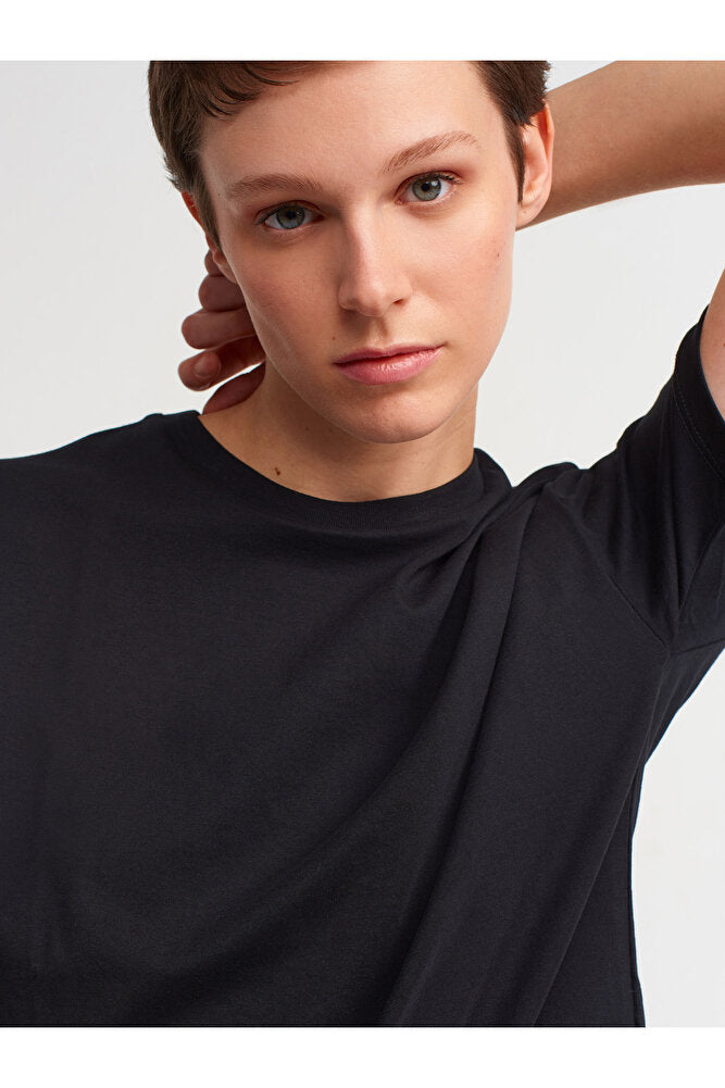 3683 Basic T-Shirt-Açık Sarı