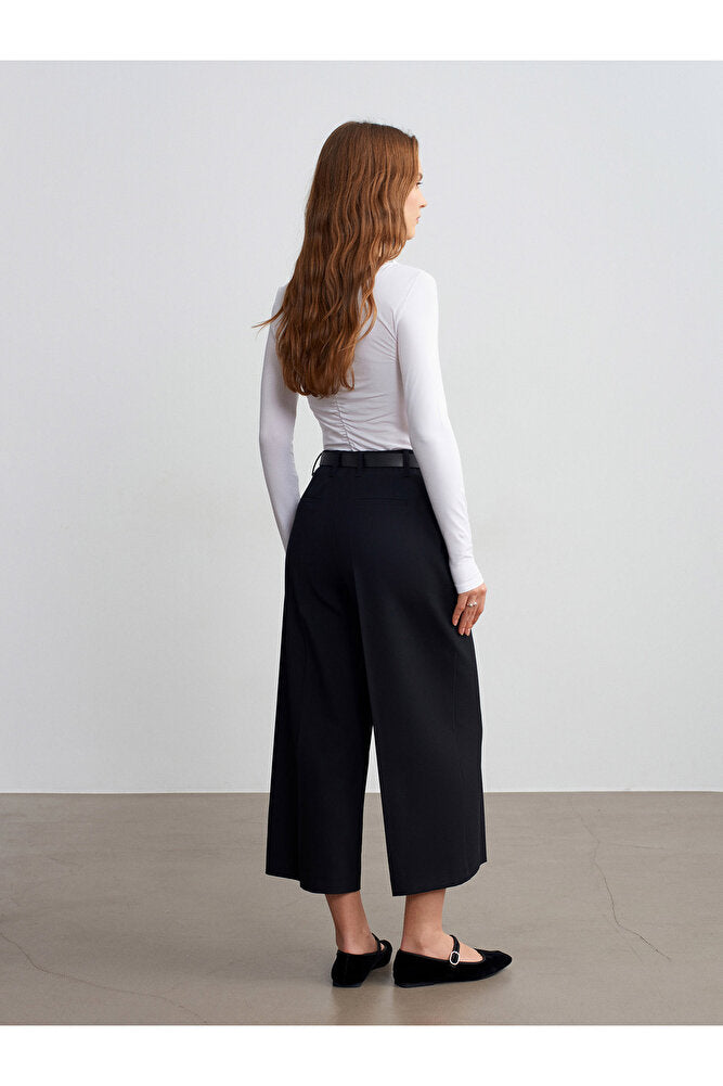 72640 Düz Paça Pantolon-Açık Taş