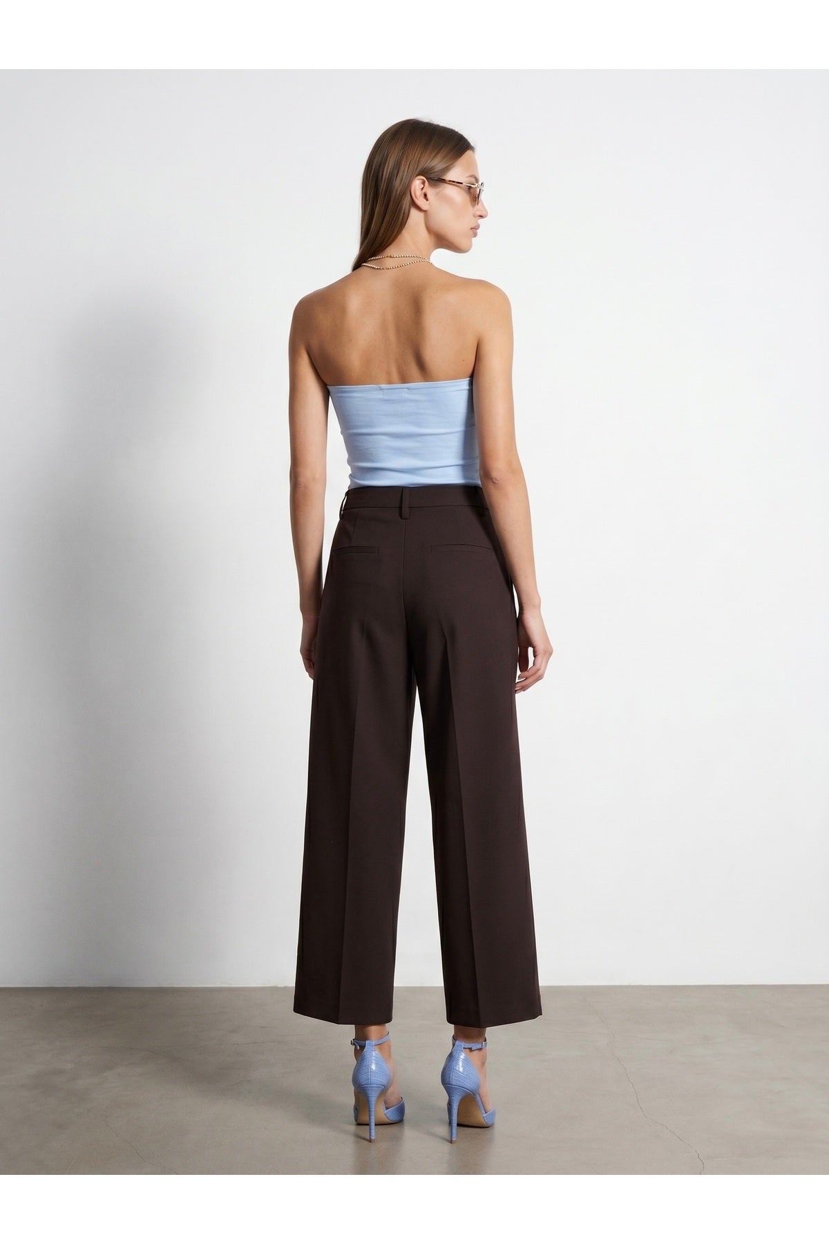 20659 Bandeau Top-Açık Sarı - Açık Mavi