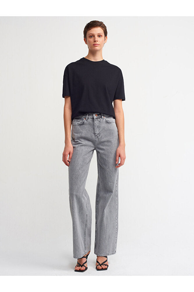 3683 Basic T-Shirt-Açık Sarı